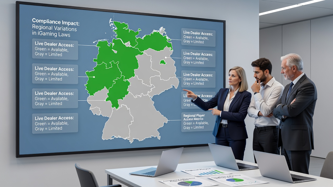 Vergleich der Verfügbarkeit von Live-Dealer-Spielen nach Regionen in Deutschland