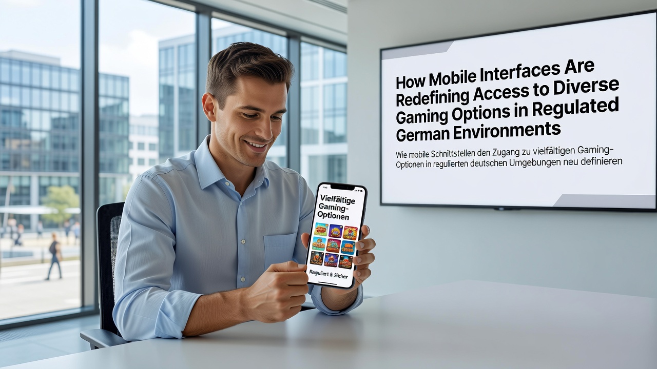 Benutzeroberflächen auf mobilen Geräten fördern den Zugang zu diversen Spielen im deutschen Regulierungsrahmen