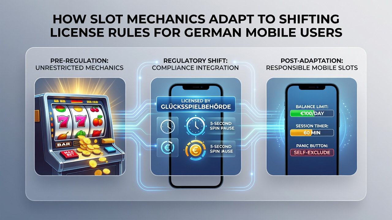 Mobile Casino-Schnittstelle mit angepassten Slot-Mechaniken und Lizenz-Compliance-Elementen